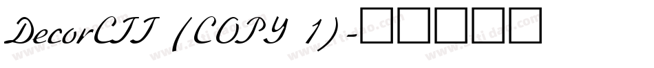 DecorCTT (COPY 1)字体转换
